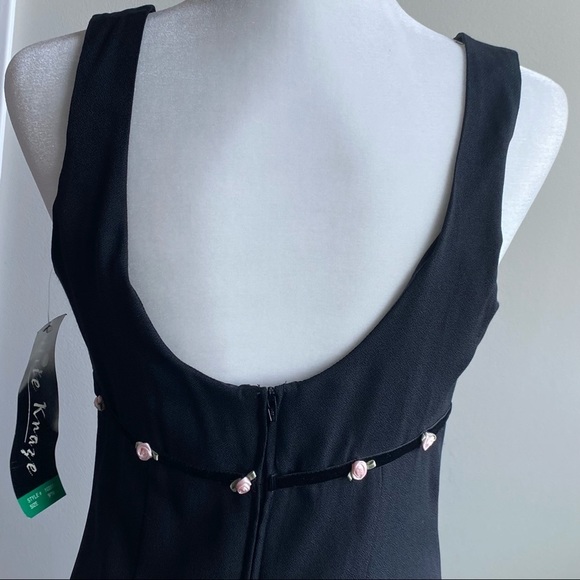 Nite Kraze Black Sleeveless Vintage 90's Dress 10 - Picture 13 of 14